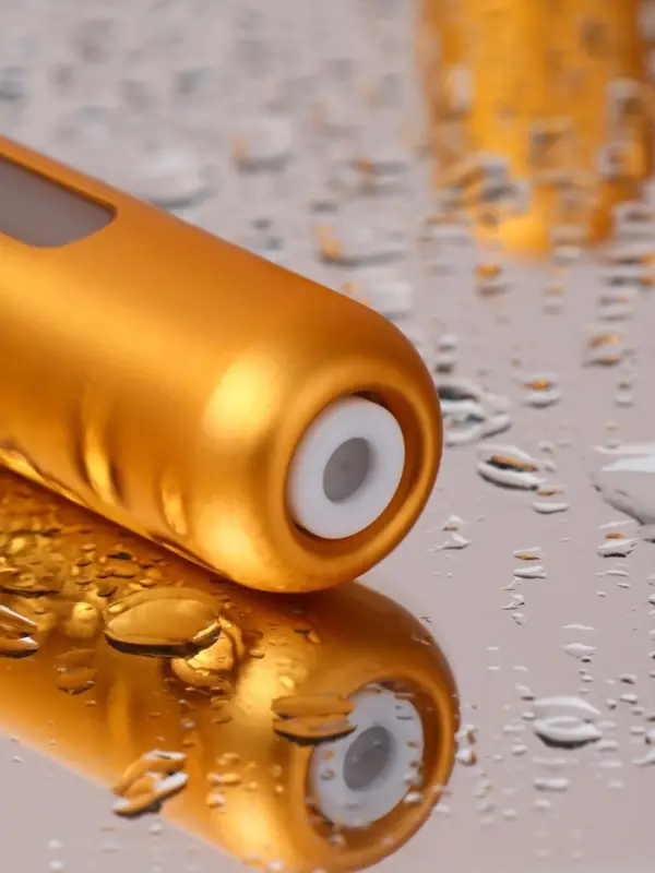 Атомайзер для парфюма, с распылителем, 10 мл, цвет золотистый