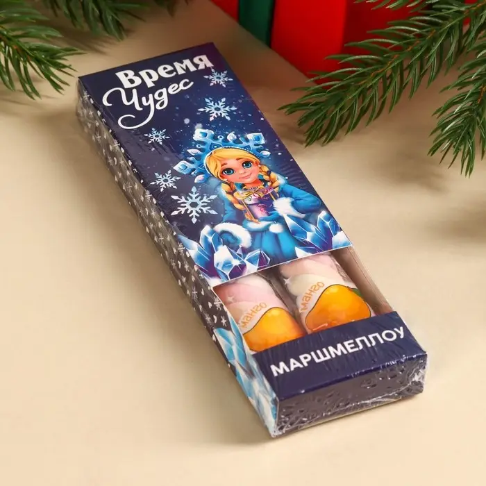 Маршмеллоу-стик «Время чудес», вкус: клубника и манго, 10 г ( 2 шт. х 5 г). Маршмеллоу-стик «Время чудес», вкус: клубника и манго, 10 г ( 2 шт. х 5 г).