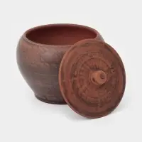 Горшочки для запекания, набор 2 шт., 700 мл, 13&times;13 см, красная глина