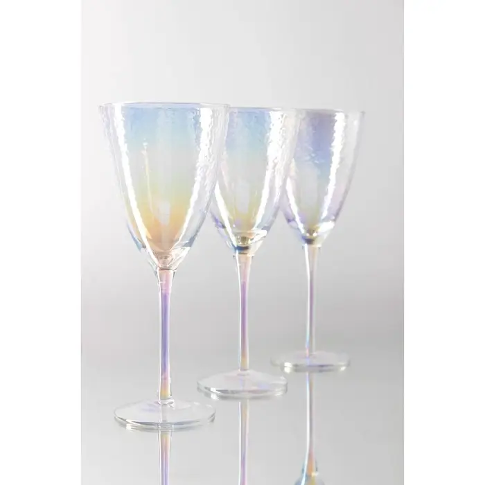 Набор бокалов для вина «Жемчуг» 400 мл, 6 шт., р-р 1й шт. 9.5×23 см, перламутровый Набор бокалов для вина «Жемчуг» 400 мл, 6 шт., р-р 1й шт. 9.5×23 см, перламутровый