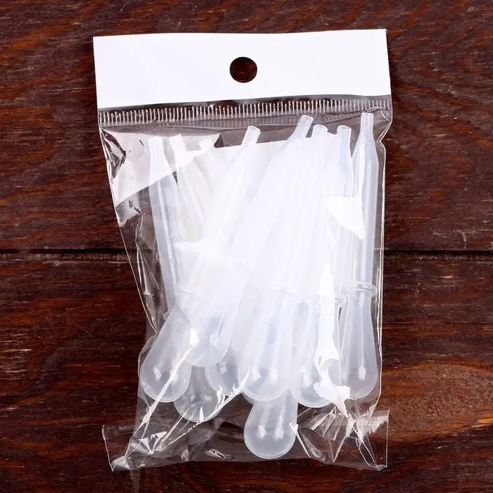 Пипетка для опытов и творчества 1,5 мл, набор 10 шт., размер 1 шт. — 1,4 × 7,9 см Пипетка для опытов и творчества 1,5 мл, набор 10 шт., размер 1 шт. — 1,4 × 7,9 см