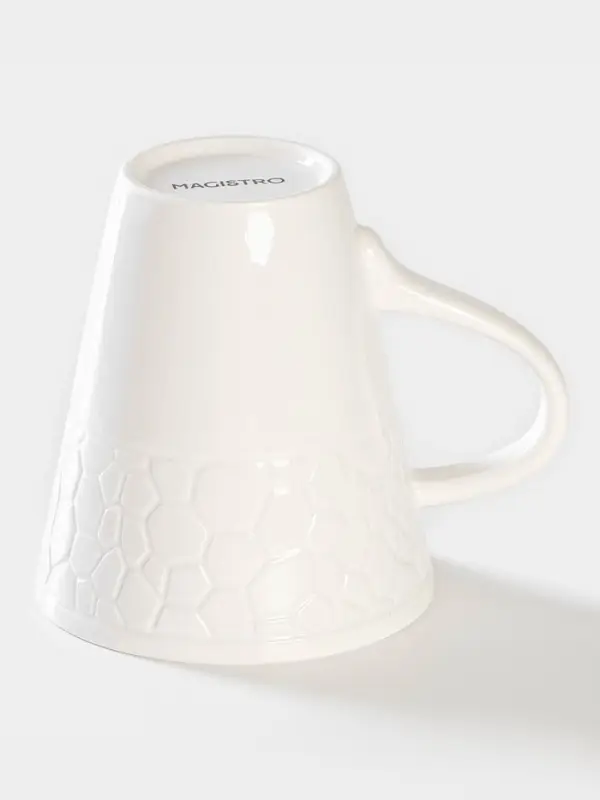 Кружка Magistro Rodos, 300 мл, фарфор, белая