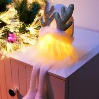 Фигура текстиль «Гном белая шапочка» 33 см, 1 LED, от батареек AG13×3, свечение тёплое белое Фигура текстиль «Гном белая шапочка» 33 см, 1 LED, от батареек AG13×3, свечение тёплое белое