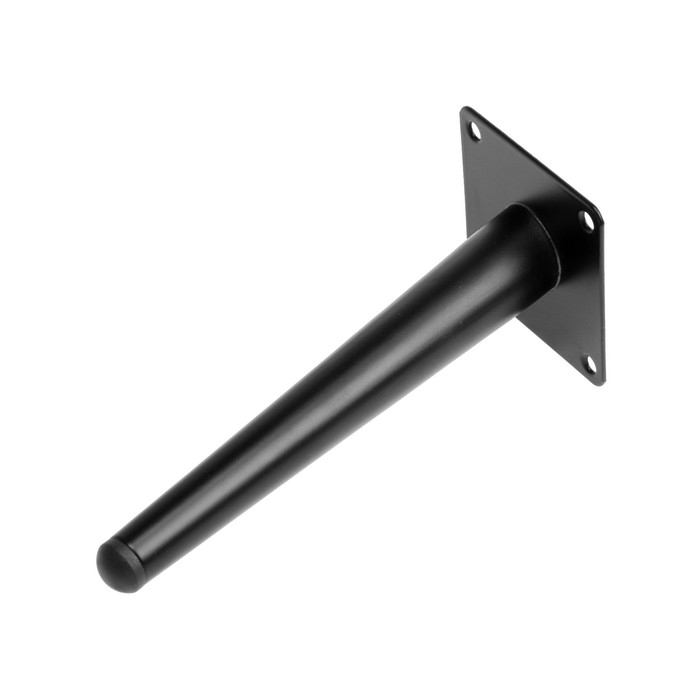 Опора мебельная CAPPIO OP07,h=200мм,толщ площ 1,8,  цвет матовый  черный Опора мебельная CAPPIO OP07,h=200мм,толщ площ 1,8,  цвет матовый  черный