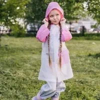 Дождевик детский &laquo;Гуляем под дождём&raquo;, рост 116-134 см, ЭВА 85 г, розовый