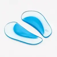 Супинаторы для обуви, амортизирующие, силиконовые, S (35-37 р-р), пара, прозрачные/голубые