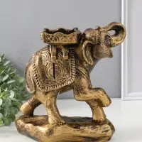 Копилка для денег &laquo;Слон счастья&raquo;, бронза, 27&times;25&times;13 см