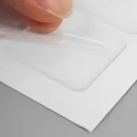 Стикеры эпоксидные прозрачные заготовки 3d=100 шт. 3&times;3 см