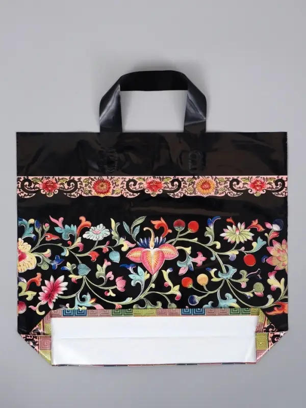 Пакет с петлевой ручкой "Арнамент" 35 х 30 х 8, см, 60 мкм