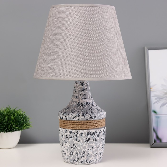 Настольная лампа Настольная лампа" Янита" Е14 40Вт серый 25х25х40см