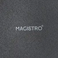 Набор тарелок фарфоровых десертных Magistro Lofty, 6 предметов: d=20 см, цвет чёрный