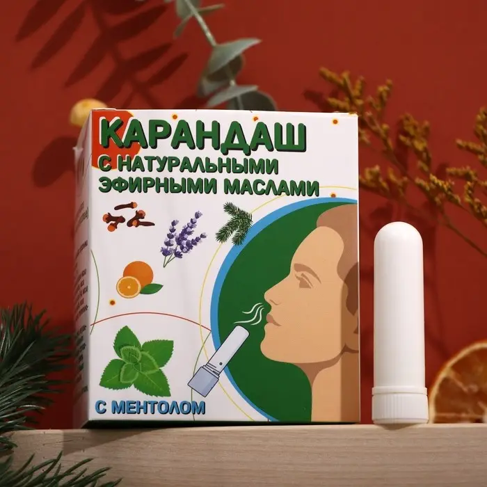 Карандаш-ингалятор от простуды с ментолом Карандаш-ингалятор от простуды с ментолом