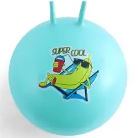 Мяч - прыгун с рожками Super Cool, d=65 см, бирюзовый