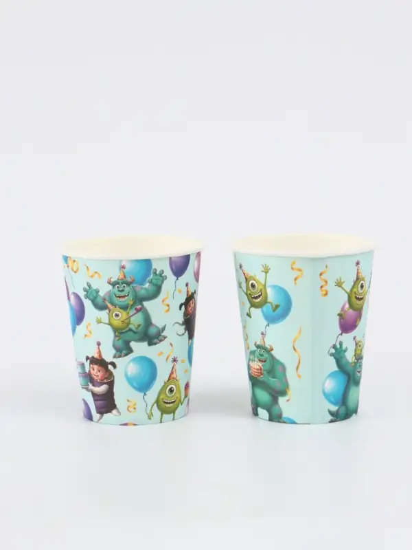 Стакан одноразовый бумажный 250 мл, Корпорация монстров