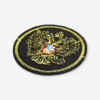 Термоаппликация «Герб», 6×6 см, фасовка 10 шт., цвет золотой