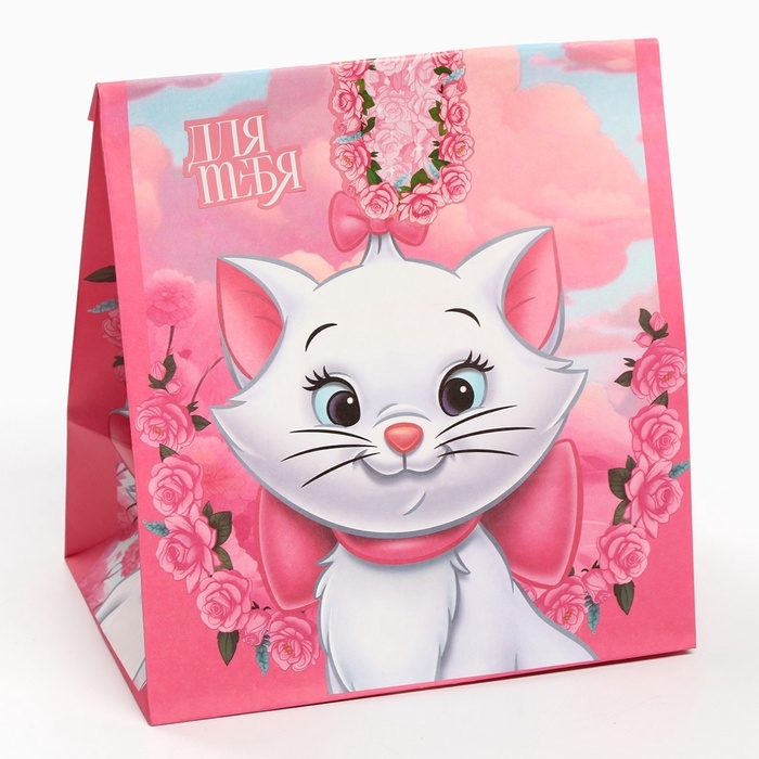 Набор крафтовых пакетов со стикерами, Коты Аристократы, 18х22х12 см Набор крафтовых пакетов со стикерами, Коты Аристократы, 18х22х12 см