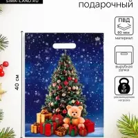 Пакет подарочный новогодний &laquo;Магия торжества&raquo;, полиэтиленовый с вырубной ручкой, 40&times;31 см