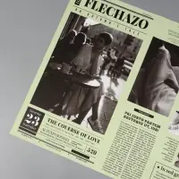 Пленка флористическая "Газета любви" 65мкм, 50х57 &plusmn;1см