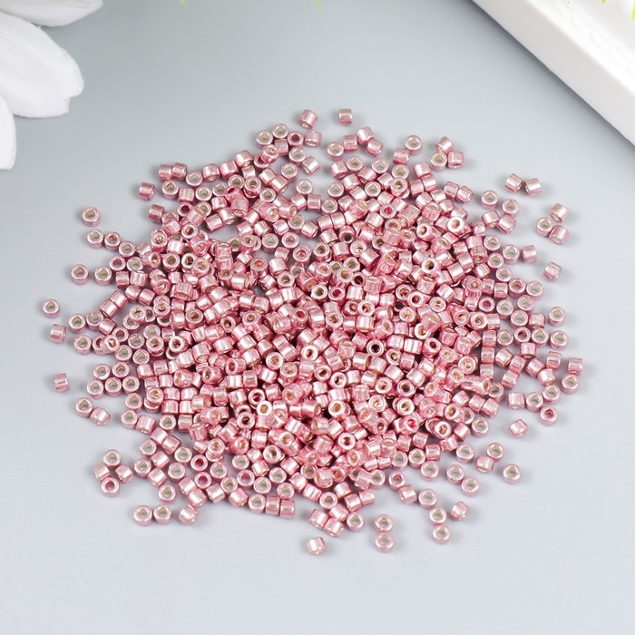 Бисер стекло 11/0  Бисер стекло 11/0 "Цилиндр. Розовое золото" 10 гр