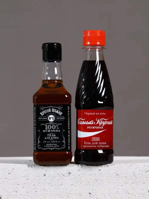 Набор Набор "Крутой", гель для душа виски и гель для душа кола, 2х250