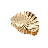Краб для волос "Лейла море" ракушка галант, 5,5 см, золото