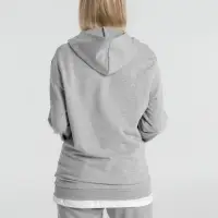 Толстовка с капюшоном унисекс Hoodie, серый меланж, размер XS