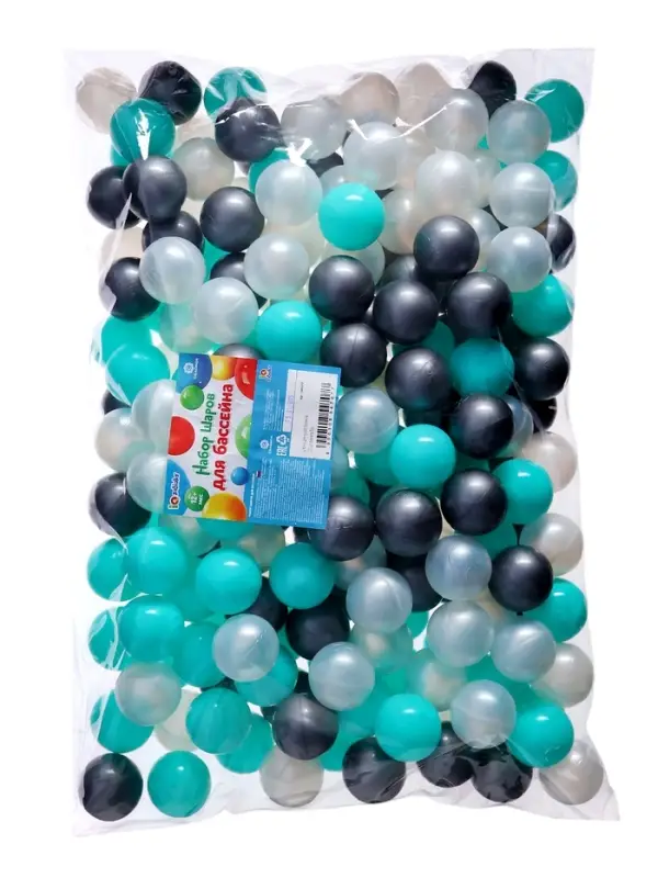 Шарики для сухого бассейна, диаметр 5 см, разноцветные, 200 шт.