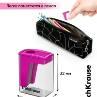 Точилка ErichKrause. City Mini Vivid, с контейнером, МИКС
