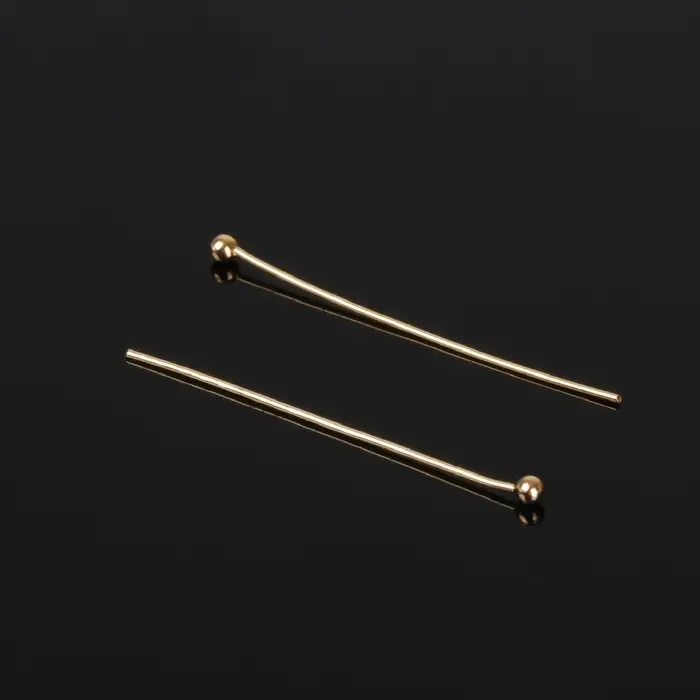 Штифт с шариком СМ-1103-13, 3 см, 50 г, (&plusmn; 708 шт.), цвет золото