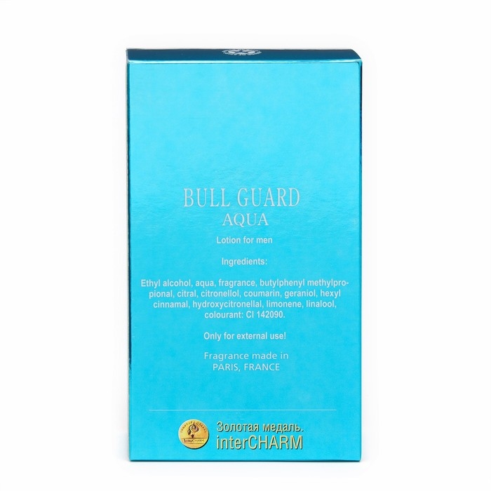 Лосьон одеколон после бритья  Лосьон одеколон после бритья "Bull Guard Aqua", по мотивам Bulgari Aqua, 100 мл