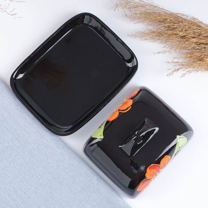 Масленка Масленка "Псковская" 18х14х8см, божья коровка