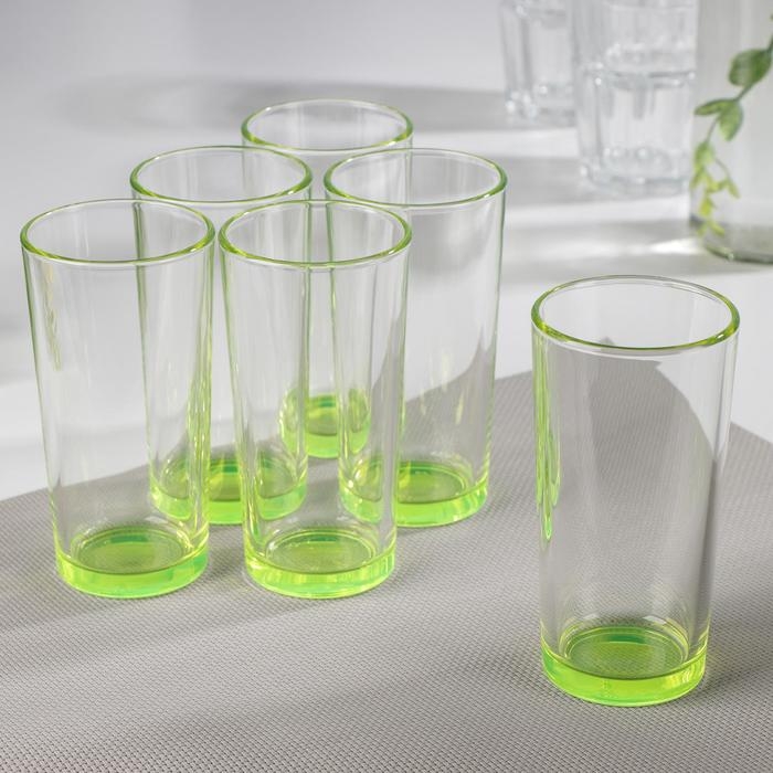 Набор стаканов «Джем», 230 мл, 6 шт, цвет МИКС Набор стаканов «Джем», 230 мл, 6 шт, цвет МИКС