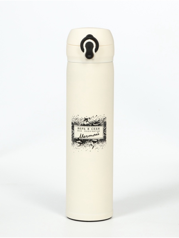 Термос, серия: Топ, Термос, серия: Топ, "Мастер К. Мечтай", 500 мл, бежевый