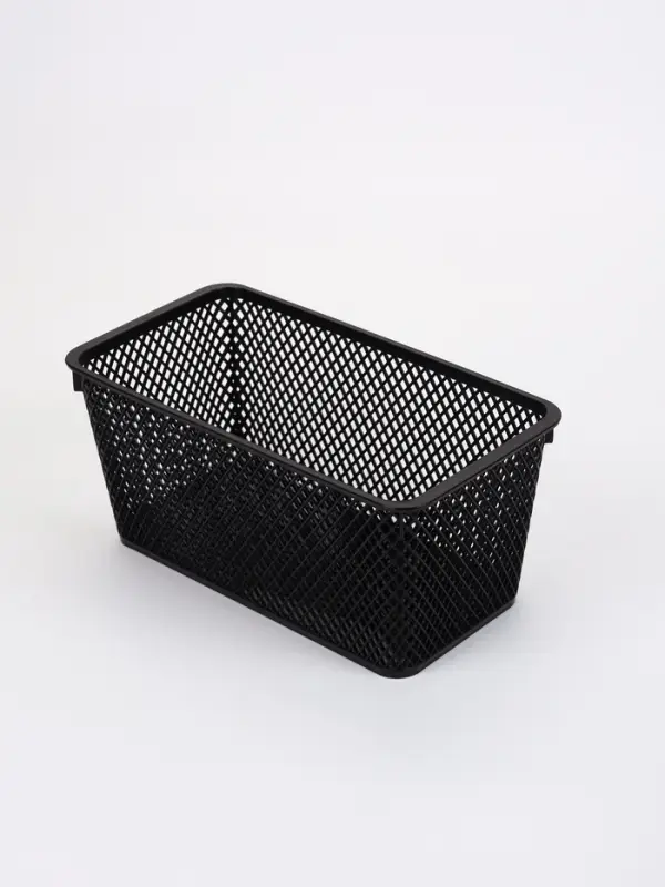 Корзины для хранения &laquo;Аура&raquo;, набор 2 шт.: 27.5&times;15&times;15 см, чёрные