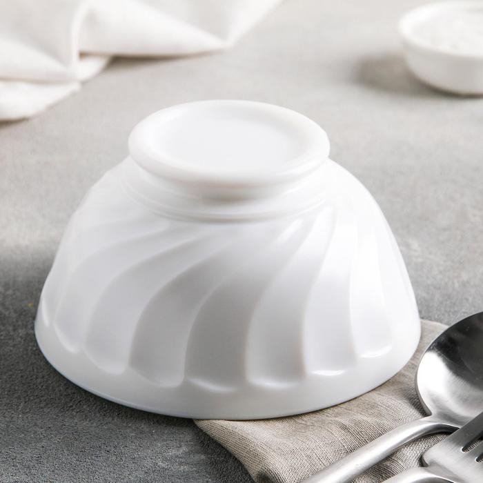 Миска стеклокерамическая Trianon, 460 мл, d=13 см, цвет белый Миска стеклокерамическая Trianon, 460 мл, d=13 см, цвет белый