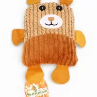 Мягкая игрушка для собак &laquo;Медведь&raquo;, 20 см, с пищалкой, коричневая