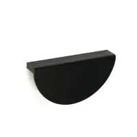 Ручка-скоба CAPPIO H003BL полукруглая, алюминий, L=110 мм, м/о 64 мм, чёрная