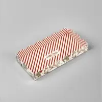 Коробка для кондитерских изделий с пластиковой крышкой &laquo;С Новым годом!&raquo;, 10.5&times;21&times;3 см