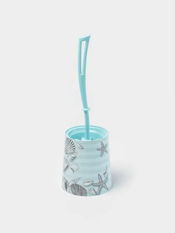 Ёршик для унитаза &laquo;Морской&raquo;, 12&times;12&times;36.5 см, с подставкой