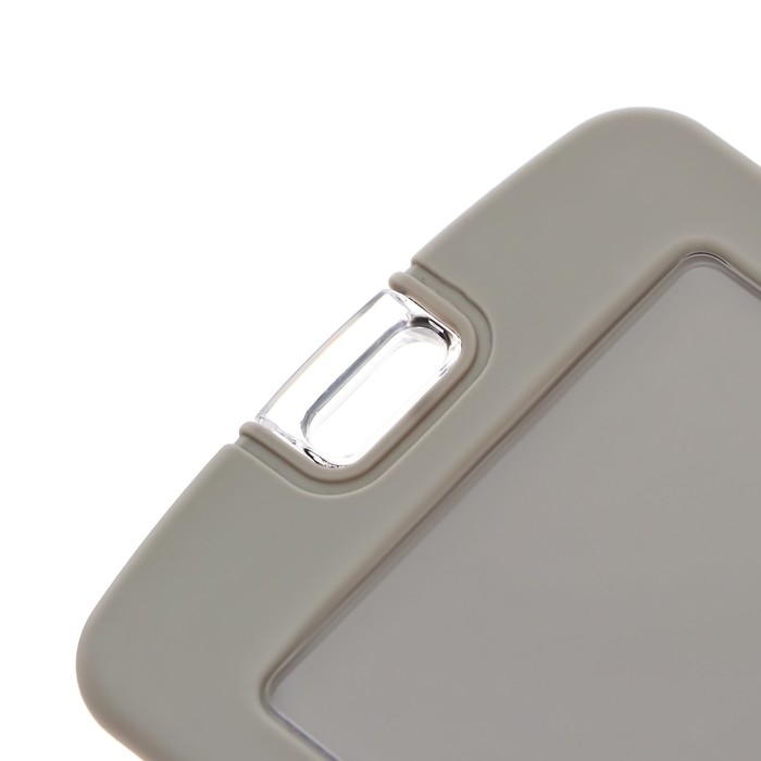 Бейдж вертикальный, внешний 110х70 мм, внутренний 83х52 мм, силиконовый, серый Бейдж вертикальный, внешний 110х70 мм, внутренний 83х52 мм, силиконовый, серый