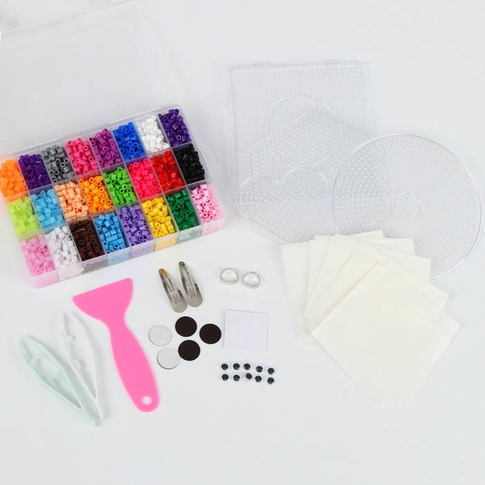 Термомозаика, 24 цвета, светятся в темноте, основа — 4 шт., пинцет — 2 шт., магнит — 5 шт., глазки Термомозаика, 24 цвета, светятся в темноте, основа — 4 шт., пинцет — 2 шт., магнит — 5 шт., глазки