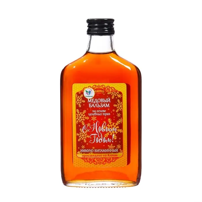 Новогодний медовый бальзам алтайский Иммуно-витаминный, 250 мл Новогодний медовый бальзам алтайский Иммуно-витаминный, 250 мл