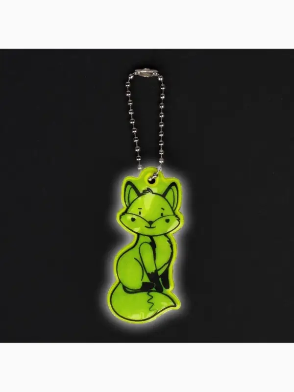 Светоотражающий элемент &laquo;Лиса&raquo;, двусторонний, 3&times;5.8 см, МИКС