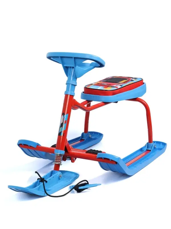 Снегокат &laquo;Тимка спорт 1+&raquo; Sportcar, голубой, красный, TC1+/SC Nika Kids