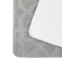 Набор ковриков для ванной и туалета тм VETTA Геометрия, 50x80см + 50x40см, полиэстер, 3 цвета