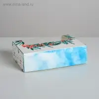 Коробка для эклеров с вкладышами - 5 шт «Let it Snow», 25,2 х 15 х 7 см