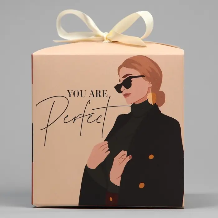 Коробка подарочная складная, упаковка, «Girl», 12 х 12 х 12 см Коробка подарочная складная, упаковка, «Girl», 12 х 12 х 12 см