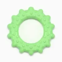 Жевательная игрушка для собак &laquo;Кольцо с шипами&raquo;, 8.5 см, TPR, зелёная