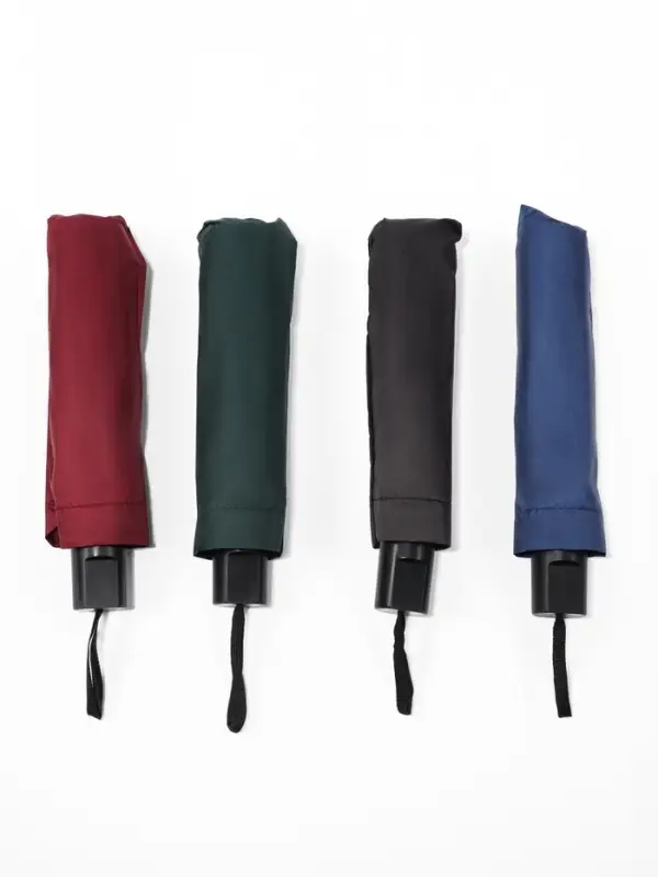 Зонт механический &laquo;Однотонный&raquo;, ветроустойчивый, 4 сложения, 8 спиц, R=48/55 см, d=96 см, МИКС