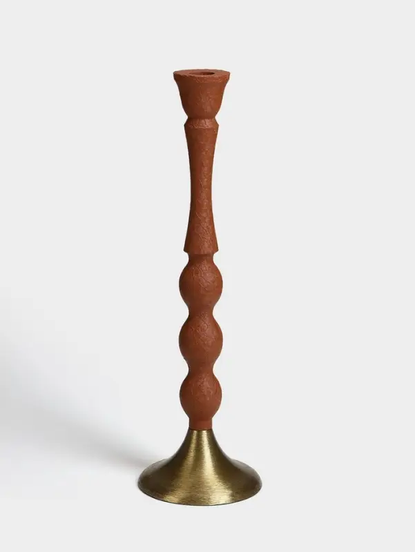 Подсвечник на 1 свечу &laquo;Бисквит&raquo;, 10.5&times;10.5&times;34.5 см